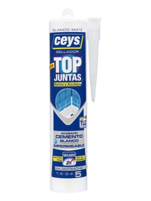 CEYS TOP JUNTAS BAÑOS Y AZULEJO BLANCO 280ML