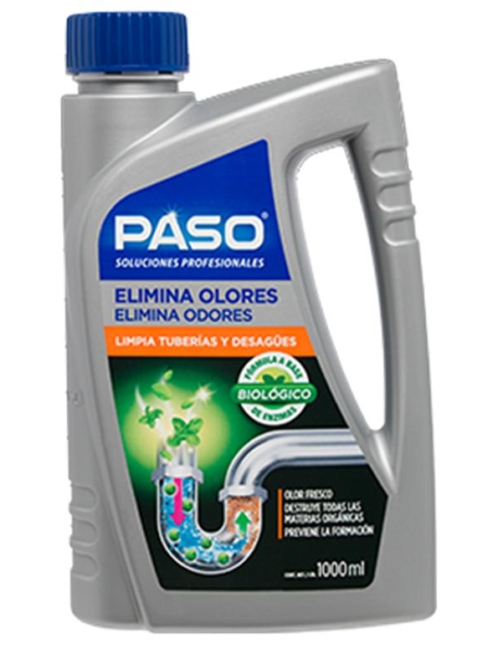 Paso elimina olores y limpia tuberías 1 litro