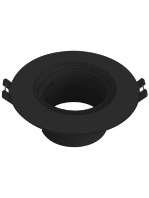 Aro fijo GU10 redondo negro
