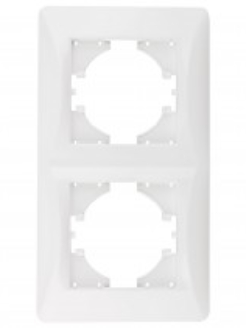 Serie empotrar Onlex blanca marco 2 eleme vertical