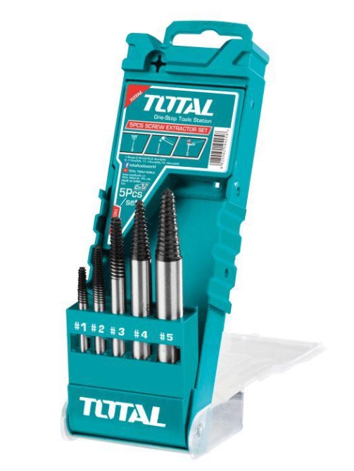 Juego de 5 extractores tornillos Total TACSE0056