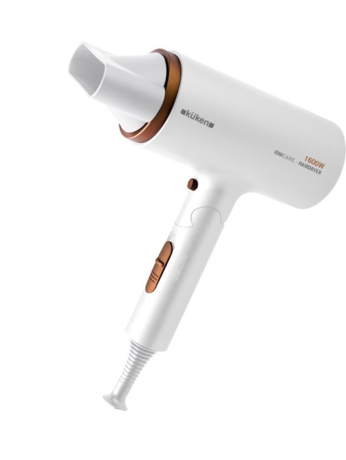 Secador iónico profesional 1600w blanco plegable