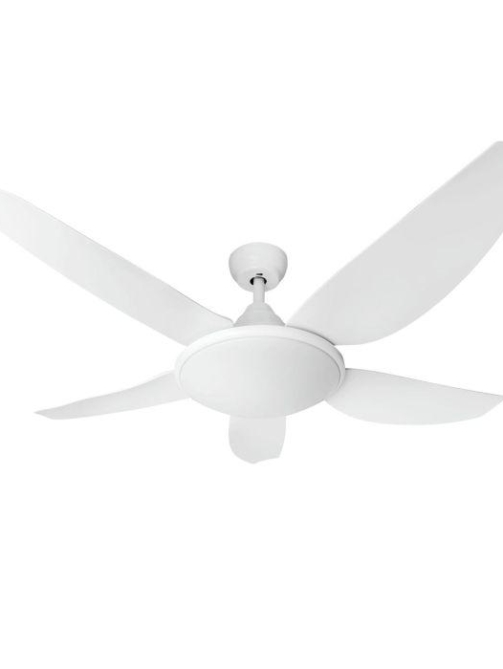 Ventilador de techo con luz led küken blanco 65w