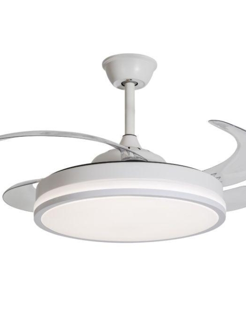 Ventilador techo Dc blanco  retráctil