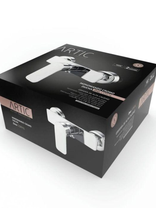 Monomando ducha serie Coral Artic