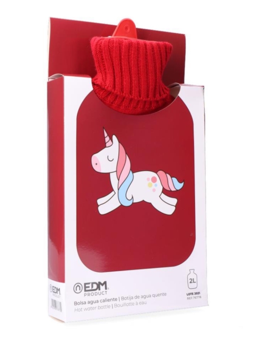 Bolsa de agua caliente unicornio 2L