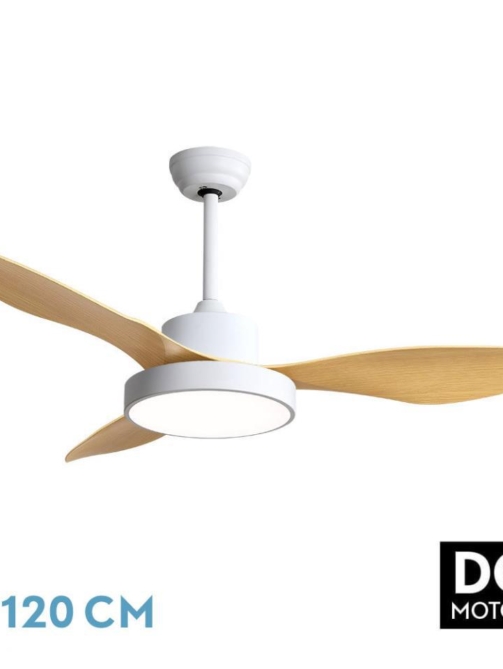 Ventilador DC Hayate 48w 4080lm Blanco/Haya