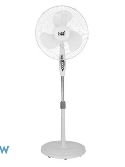 Ventilador de pie Bise Blanco 3 velocidades 45w