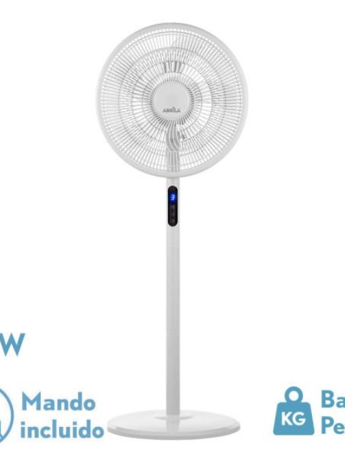 Ventilador de pie Icono Blanco 45w con mando