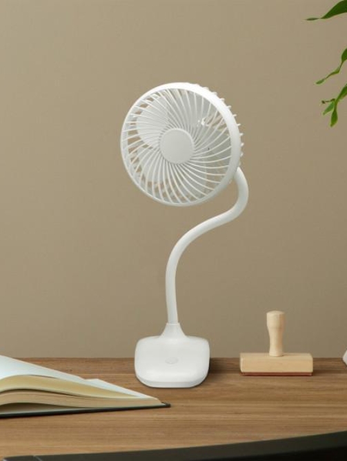 Ventilador sobremesa con pinza Sines Blanco