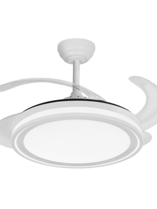 Ventilador Dc Bandido 59w Blanco 4aspas 107d 5900l