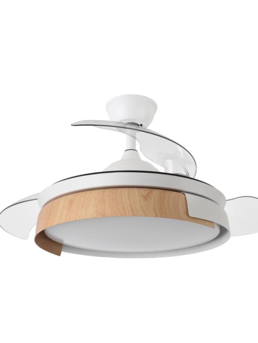 Ventilador Dc Provenza 72w 7200lm Blanco/haya