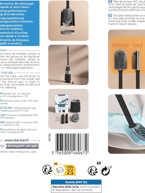 Starwax Escobillero Silicona Negro-1