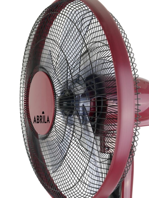 Ventilador De Pie Borlon Negro/burdeos