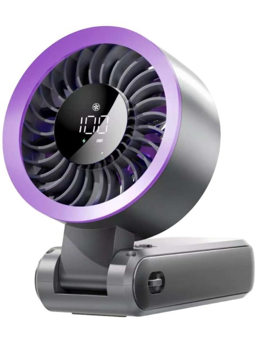 Ventilador mano turbo con display USB